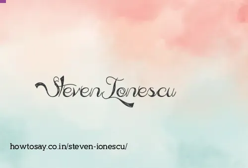 Steven Ionescu