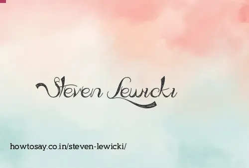 Steven Lewicki
