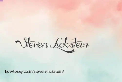 Steven Lickstein