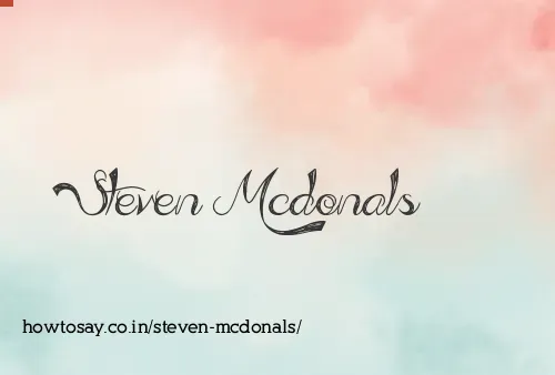 Steven Mcdonals