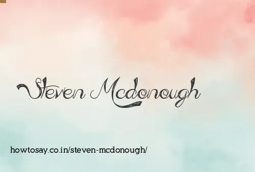 Steven Mcdonough