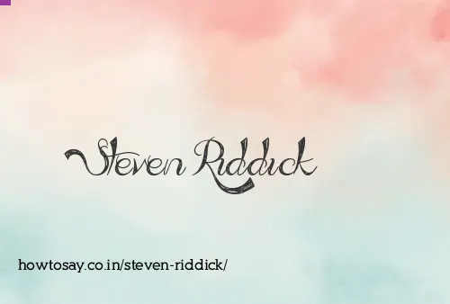 Steven Riddick