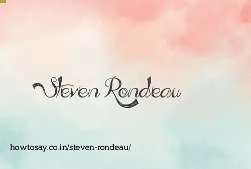 Steven Rondeau
