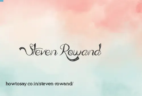 Steven Rowand