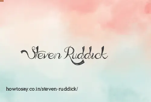 Steven Ruddick