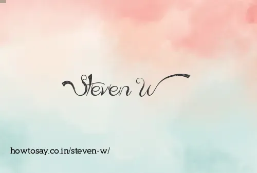Steven W