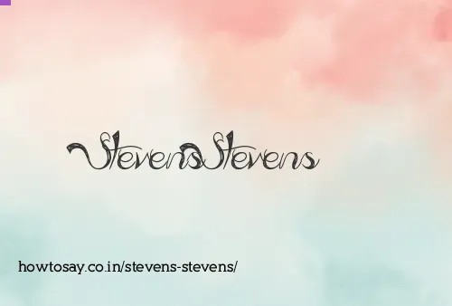 Stevens Stevens