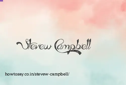 Stevew Campbell