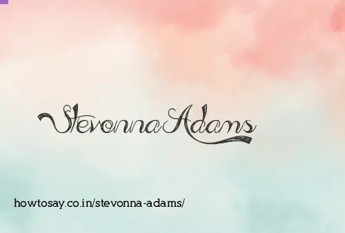 Stevonna Adams