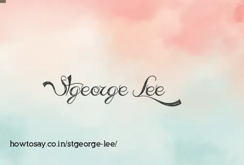 Stgeorge Lee
