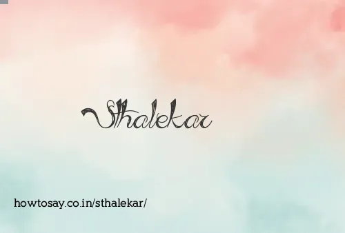 Sthalekar