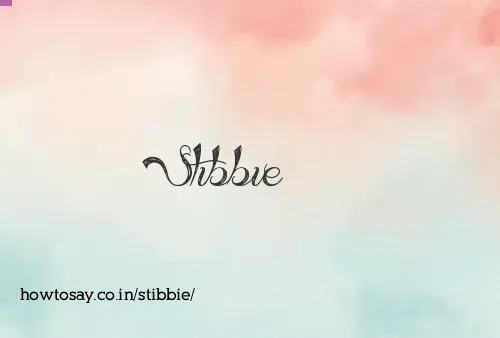 Stibbie