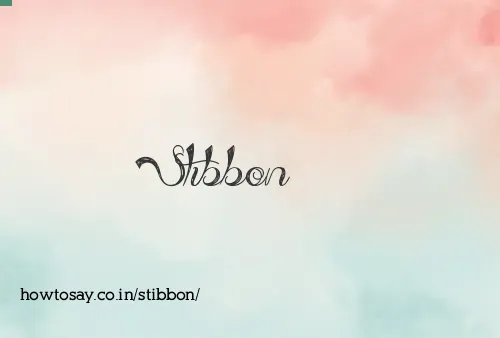 Stibbon