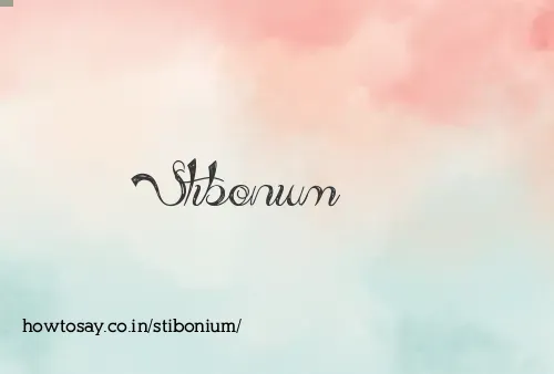 Stibonium