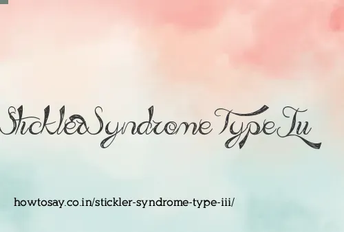 Stickler Syndrome Type Iii