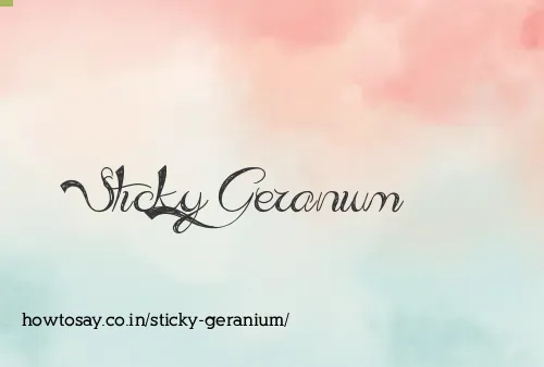Sticky Geranium