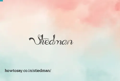 Stiedman