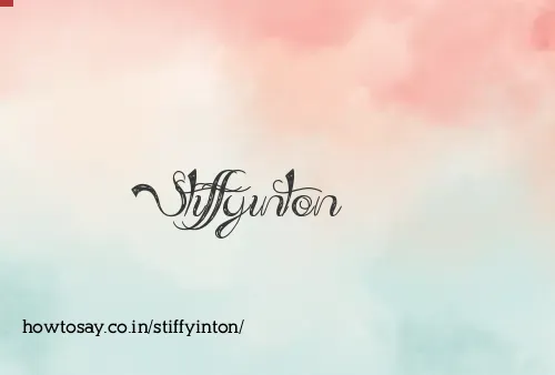 Stiffyinton