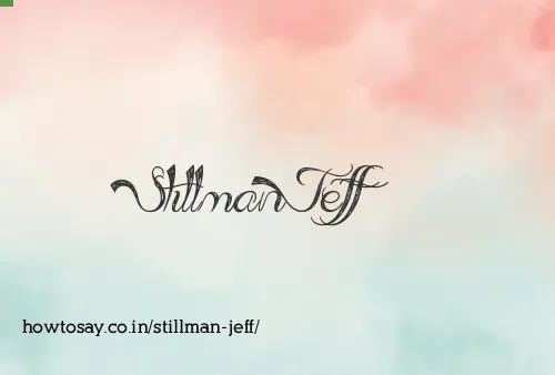 Stillman Jeff