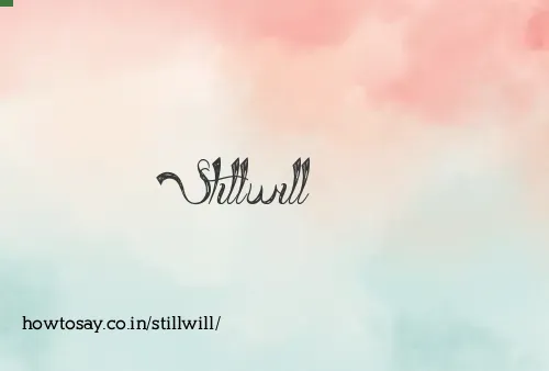 Stillwill