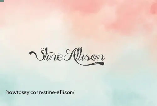 Stine Allison