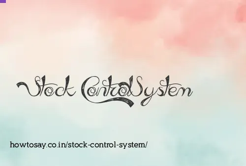 Stock Control System