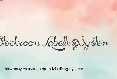 Stockroom Labelling System