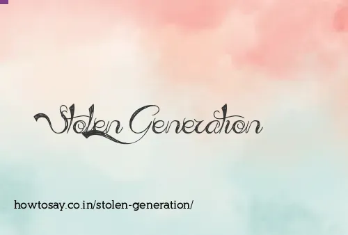 Stolen Generation