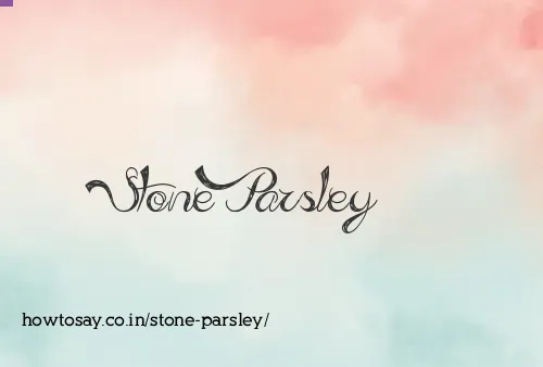 Stone Parsley