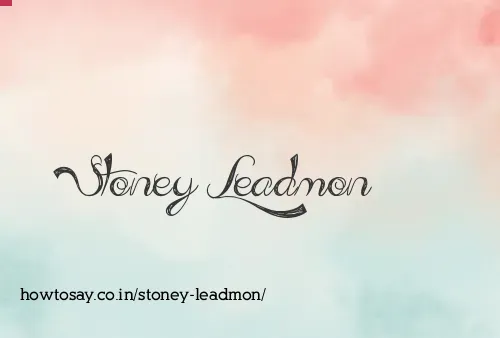 Stoney Leadmon
