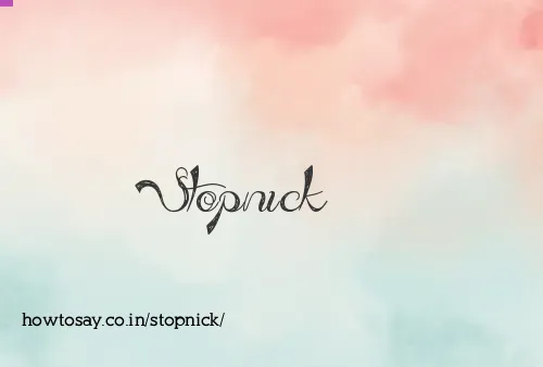 Stopnick