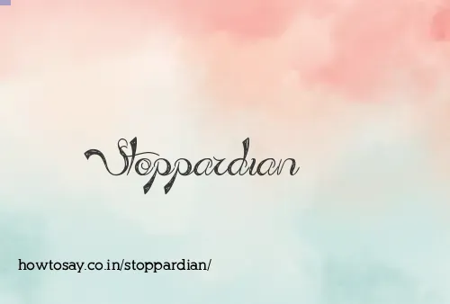 Stoppardian
