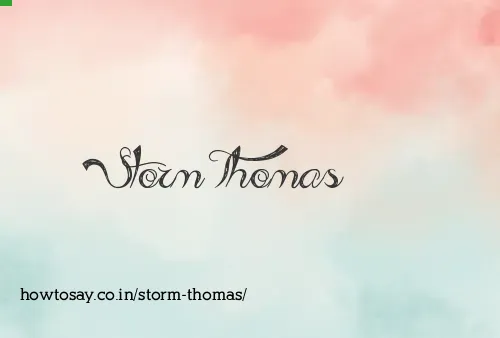 Storm Thomas
