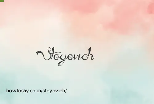 Stoyovich