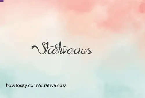 Strativarius