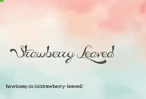 Strawberry Leaved