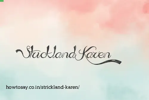 Strickland Karen