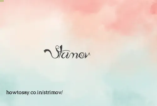 Strimov