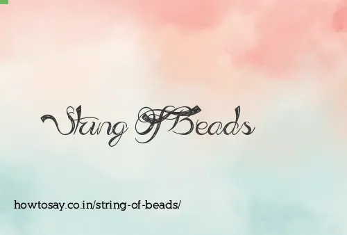 String Of Beads