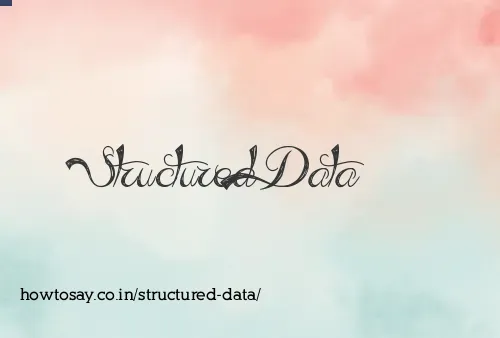 Structured Data
