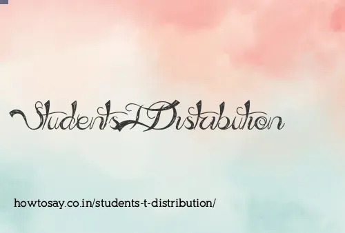 Students T Distribution
