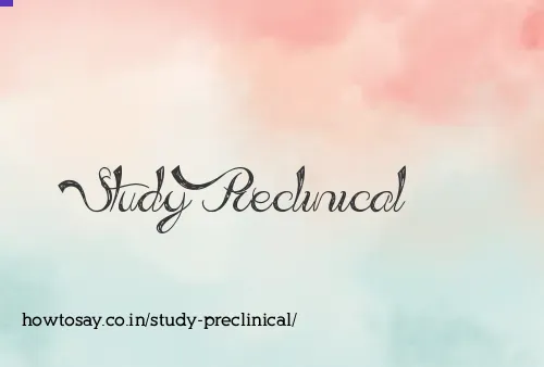 Study Preclinical