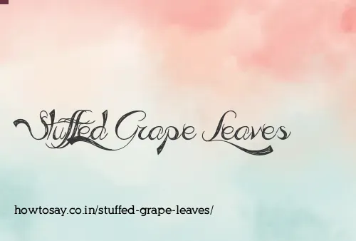 Stuffed Grape Leaves