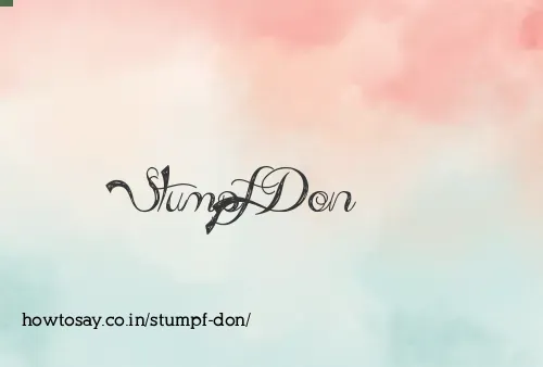 Stumpf Don