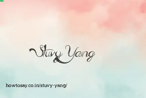 Stuvy Yang