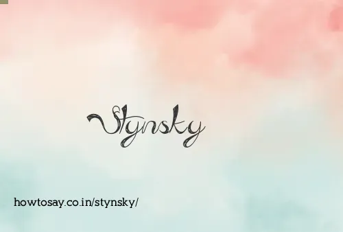 Stynsky