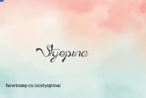 Styopina