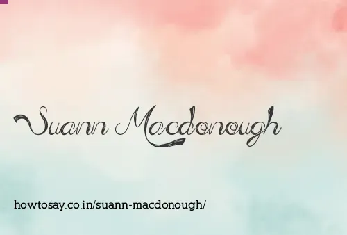 Suann Macdonough