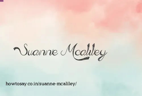 Suanne Mcaliley