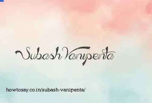 Subash Vanipenta